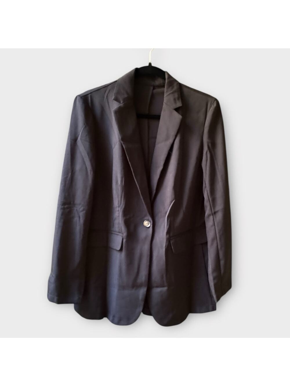 Cupshe black oversized boyfriend blazer, XS
